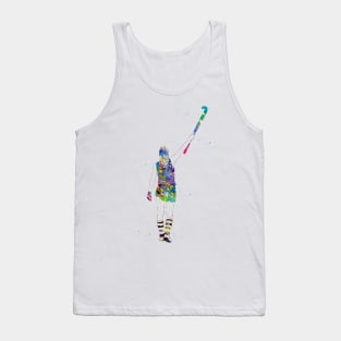 Field Hockey Player Girl Tank Top